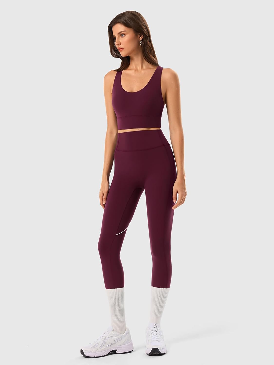 Women's High Waisted Yoga Leggings with Tummy Control, No Front Seam Scrunch Butt Lifting Yoga Pants