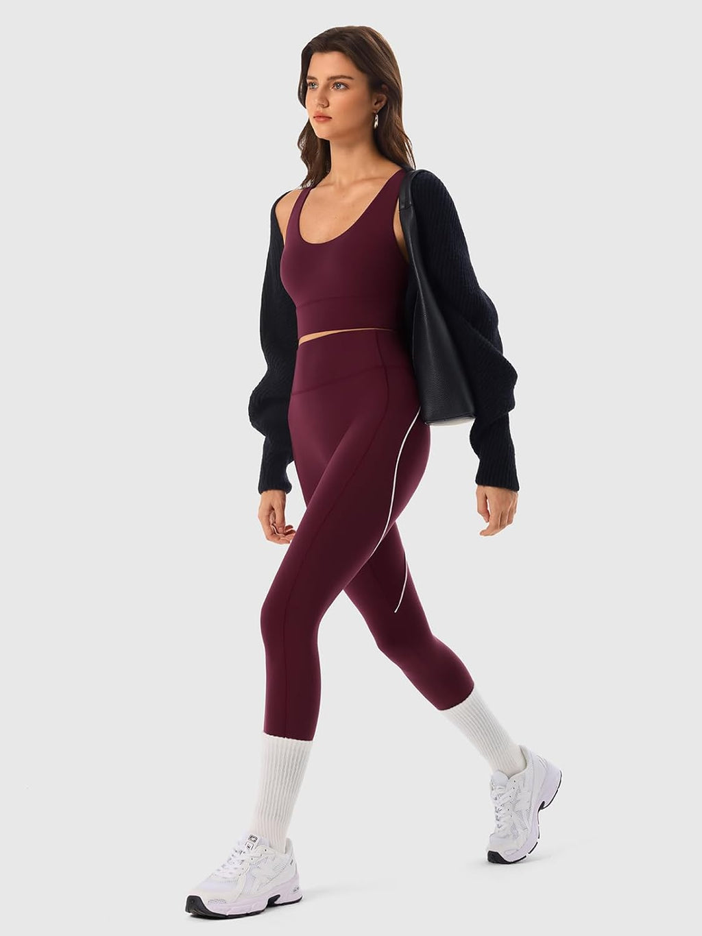 Women's High Waisted Yoga Leggings with Tummy Control, No Front Seam Scrunch Butt Lifting Yoga Pants