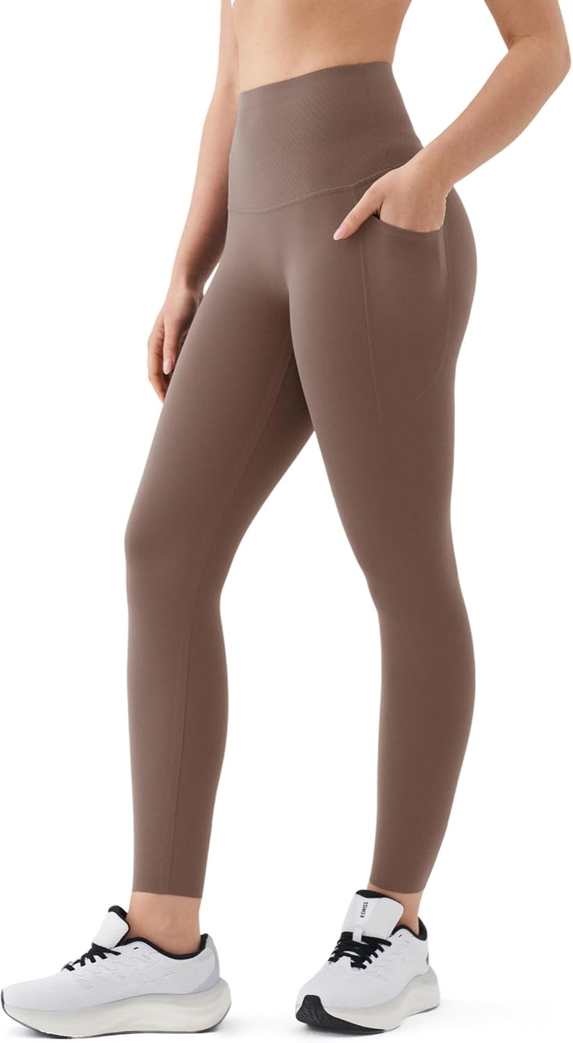 K-Swiss Workout Leggings for Women - High Waist Stretchy Soft Yoga Pants Gym Casual